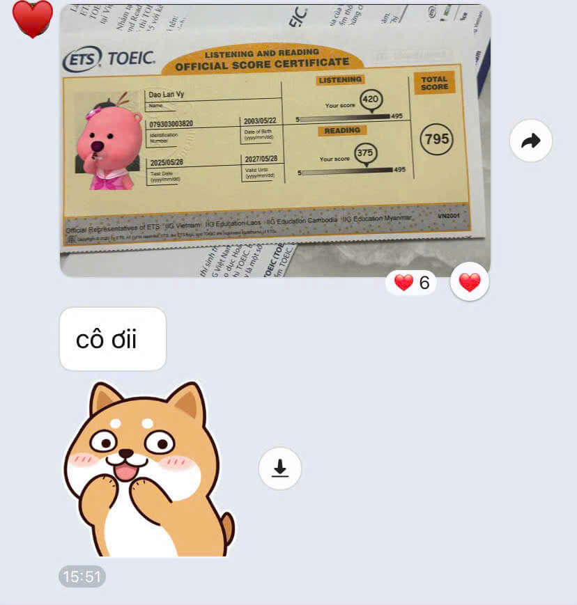 Phản hồi học viên 3