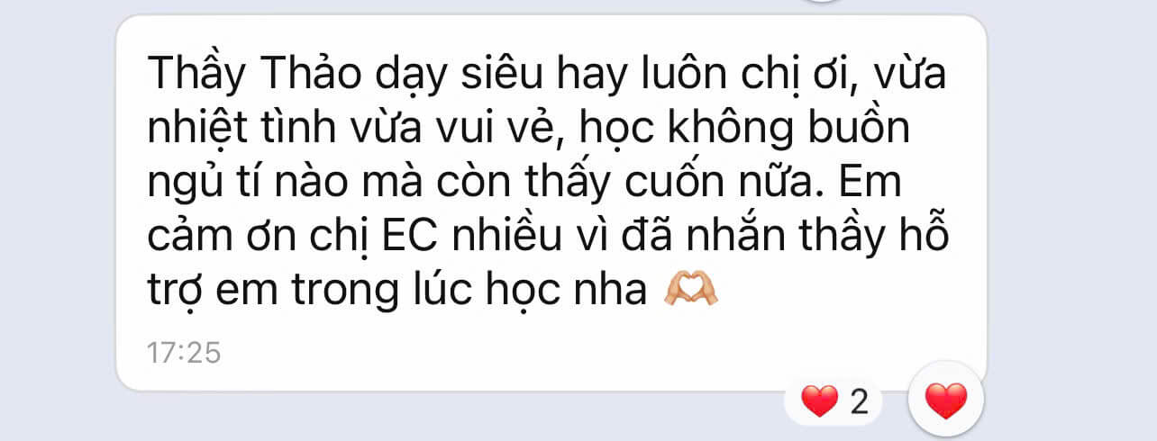 Phản hồi học viên 2