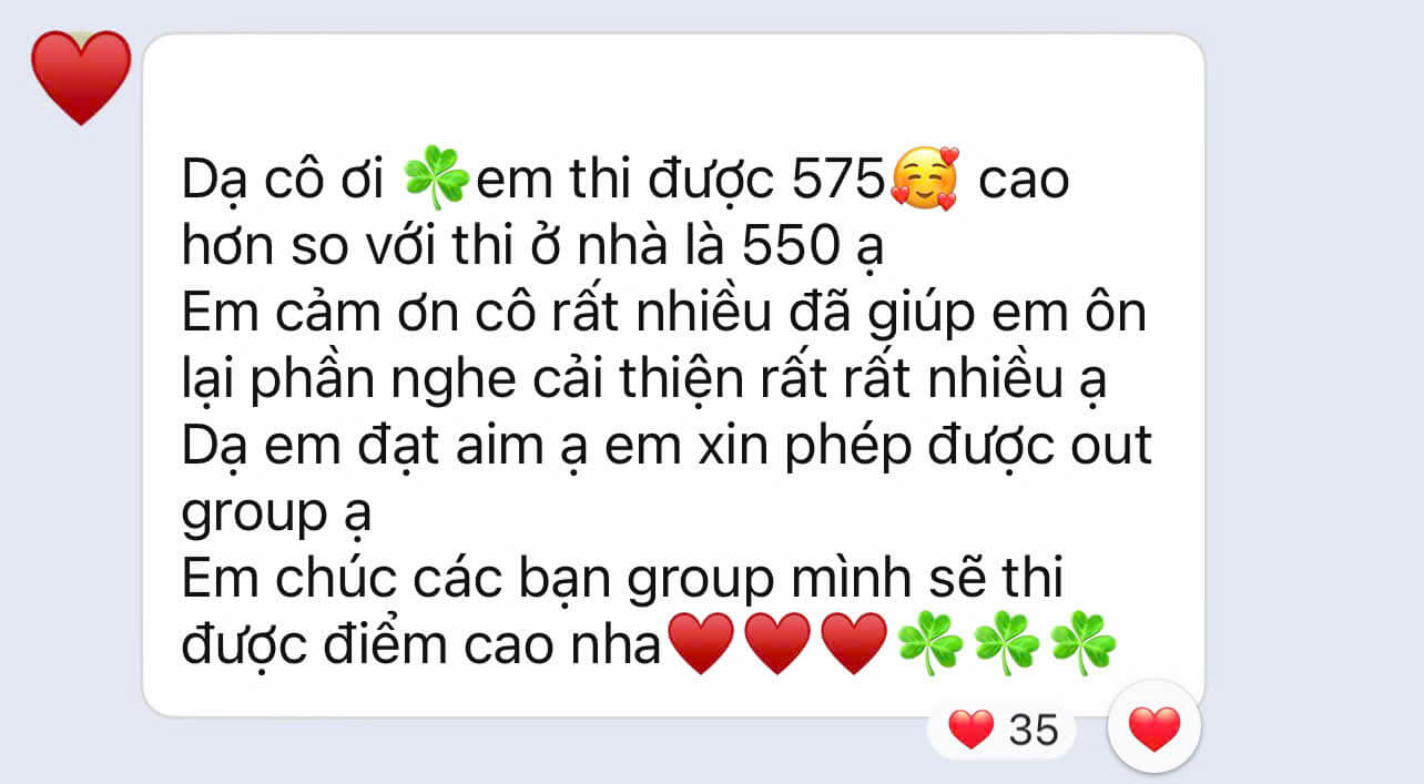 Phản hồi học viên 6